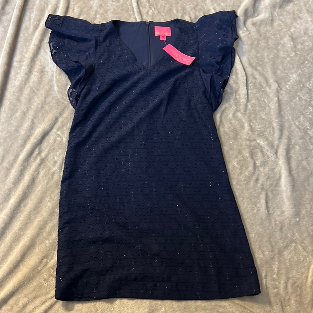 NWT Lilly Pulitzer kathie dress in true navy